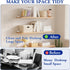 4 Shelves,10'' 1/5" Inch Alise Floating Shelf Brackets White, Pcs L Brackets for Hidden Invisible Shelf Brackets, Thick