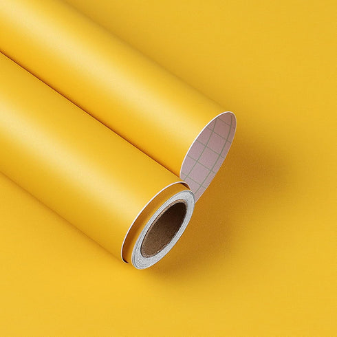 YENHOME Removable Yellow Contact Paper 17.7"x200" for Walls, Cabinets, Peel and Stick Wallpaper