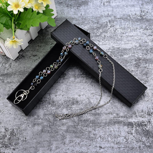fashion Keys Lanyards Necklaces, Stainless Steel Chain ID Lanyard Badge