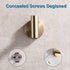 Brushed Gold Bathroom Towel Coat Hook, 2 Pack Heavy Duty Wall Hook for Bathroom Kitchen Closet