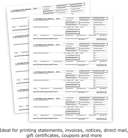 PrintWorks Professional Perforated Paper, 500 Sheets, 4 Part Perforation