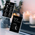 Handmade Candle Care Instruction Card - 50 Pack for Candle Makers, Black with White, 3.5 x 2 inches