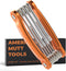 AMERICAN MUTT TOOLS Tamper Proof Torx Set, Security Star Tool with Hole, Folding Hex Key Set