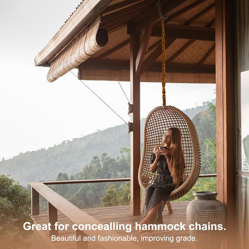 4.9ft 2 PATIKIL Chandelier Chain Cord Cover, Pcs Velvet Cloth Fabric Chain Sleeve Decorative Cord Covers for Chandelier
