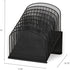 Safco Onyx 8-Tiered Vertical Desk Organizer, Steel Mesh Construction, Black for Home, Office, Classroom & More