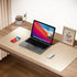 Boutilon Leather Desk Pad Protector, Non-Slip Mouse Pad, Waterproof Leather Desk Blotter for Office and Home (M-Golden,