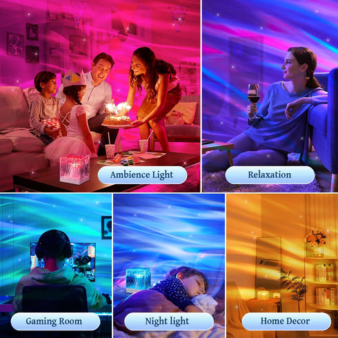 15 Dimmable Crystal Lamp for Bedroom, White Noise Machine Room Lights for Bedroom, Bluetooth Music Night Light