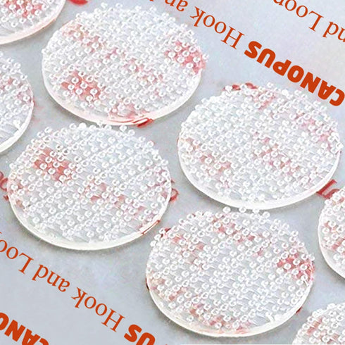 CANOPUS Double Sided Hook and Loop Tape, Heavy Duty Reclosable Fastener, 16-PCs 1 in Diameter Circle Pack
