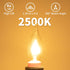 20-Pack E12 Bulbs 25W 2500K, 240 Dimmable Bulbs CA10 Bulbs COLWATT Candle Light Warm White Lumen Chandeier Light
