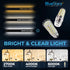 4 Pack BlueStars 10W (100 Watt Equivalent) LED Tubular Corn Light Bulbs, 1100 Lumens, 6000K Cool White, E26/E27