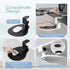 EHO Clamp on Mouse Platform, Clip on 360 Degree Rotating Mouse Tray Attachment, Ergonomic Slide Out Tray (Platinum)