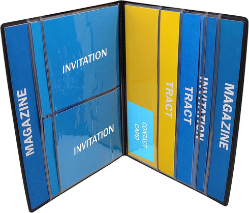 Ministry Organizer - JW Magazine Holder, Field Service Portfolio in Black