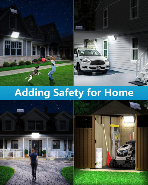 Topabol 400LED IP67 16.4ft 3 (2 Pack) Solar Lights Outdoor, Waterproof Solar Lights with Cable, Modes & Remote Control
