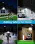Topabol 400LED IP67 16.4ft 3 (2 Pack) Solar Lights Outdoor, Waterproof Solar Lights with Cable, Modes & Remote Control