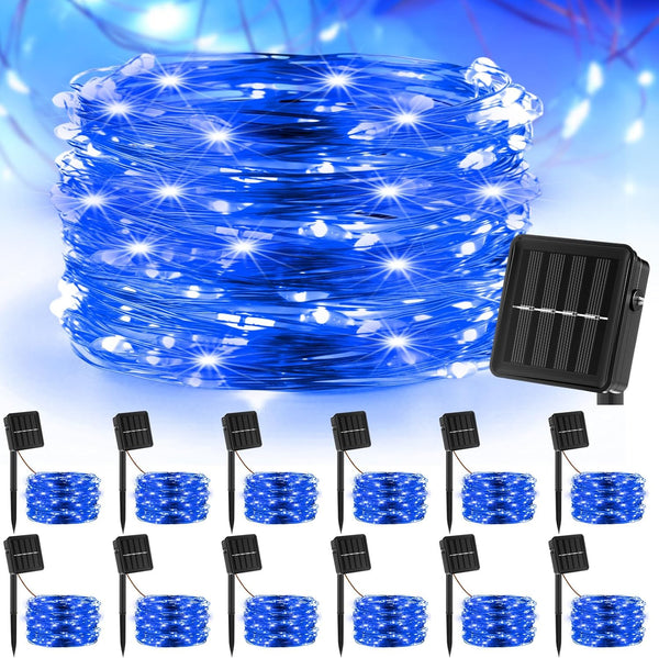 12 Pcs Solar String Lights Solar Mini Teeny Tiny Fairy Firefly Twinkle