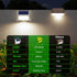 3LED 6 Pack JSOT Outdoor Solar Lights - Solar Powered Deck Lights Waterproof Light for Fence Post Light Outside