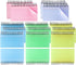 500 3x5 Inch 3 5 MotBach Colorful Pcs Spiral Index Cards Flash Cards with Ring Lined Note Card Book Flashcards, Colored