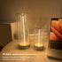 flexman Dimmable Bedside Night Light, Touch USB Charging Minimalist LED Table Lamp for Bedrooms, Bedside Tables