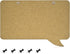 Navaris Cork Board Bulletin Board - Rectangular Speech Bubble Design 11 x 17 in, includes 5 Pins for Memo Display