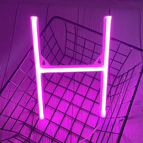 ENUOLI LED Pink Neon Letter Signs Night Light Battery or USB Operated LED Marquee Letters Neon Art Decorative Lights