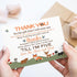 Woodland Baby Shower Thank You Cards with Envelopes - Rustic 4x6 Stationery Set, 15 Pack - Personalize Notecards for