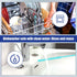 XIHIRCD 2pcs 6mm+8mm Silicone Straw Brushes, Extra Long Straw Cleaner Brush Reusable Hanging Straw Cleaning Brush