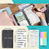 A6 Set x8, x45, x12 x42, 6-Ring 7.4"x 5.7'' Harphia Budget Planner Refills Value with Black Envelope Budget Refill