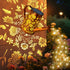 VOOKRY Solar Lights Outdoor Decoration, Large Retro Hanging Metal Solar Watering Can Lights Waterproof Sunflower Garden