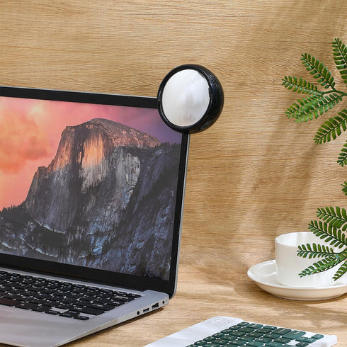 3 Pack Cabilock Rear View Mirror for Computer Monitor Mini Acrylic Office Desk Cubicle Mirror Safety Blind Spot