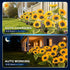 3 Pack 2 TANSOREN Solar Garden Lights Outdoor, Lighting Modes Warm White LED Waterproof Solar Powered Sun Flowers
