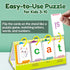 Set 3-10 Calendar for Kids Alphabet Learning Pocket Chart, Phonics CVC Word Games, Addition and Subtraction Flash