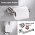 Brushed Nickel Toilet Paper Holder and Hand Towel Ring Set - 2 Pieces Bathroom Hardware Accessories