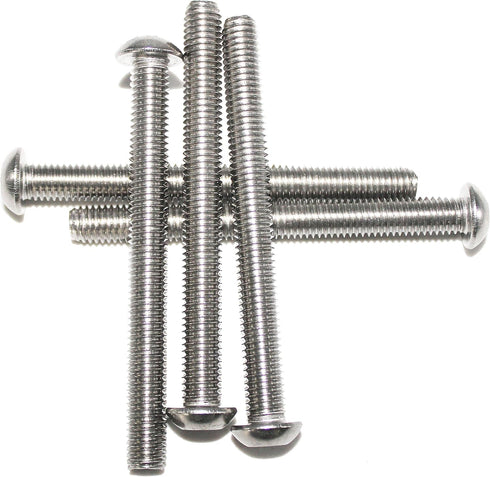 Fullerkreg M8-1.25x100mm Button Head Hex Drive Screw, Stainless Steel, Pack of 5