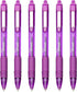 Z-Grip Smooth Retractable Ballpoint Pen, Pack of 6, Purple