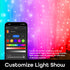 6.6ft. 5ft. Programmable Geeni Smart Cascading Curtain Color String Lights - x Multicolor LED Strand for House, Party