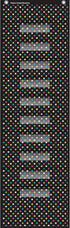 Teacher Created Resources Chalkboard Storage Pocket Chart - 58" x 14" x 46", Clear Label Holder