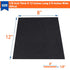 MAGZO 5Pcs Adhesive Foam Padding, 1/8 in Thick x 12 in x 8 in, Closed Cell Foam Sheets, Anti Vibration Pads, Black