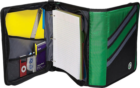 Case-it Z-Binder Two-in-One, 1.5-Inch D-Ring Zipper Binders, Purple