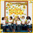 Bee Bulletin Board Set, Summer Bee Sunflower Tree Cutouts, Motivational Back to School Decor for Classroom