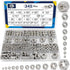ZQZ 345 Pack SAE Hex Nut & Lock Nuts Assortment Kit, 4#40 6#32