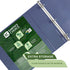 Samsill Earth's Choice, 3-Inch Durable D-Ring View Binder, 2 Pack, USDA Certified Biobased, Eco-Friendly, Indigo Blue