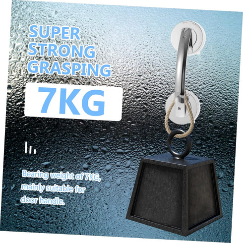 2-Pack Suction Shower Grab Bar & Toilet Handle for Bathroom Doors