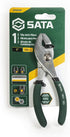 SATA 6-Inch Slip-Joint Pliers, Chrome Vanadium Steel Body with Green Handles