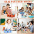 6 Pack 6 party greeting Classroom Caddy with Handle Plastic Storage Table Caddy Organizer with Compartments Morandi Cup