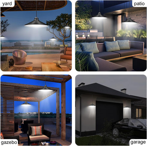 3 3 pearlstar Solar Shed Light Brightness Modes & Timing Modes Hanging Lights Solar Pendant Lights Waterproof Outdoor