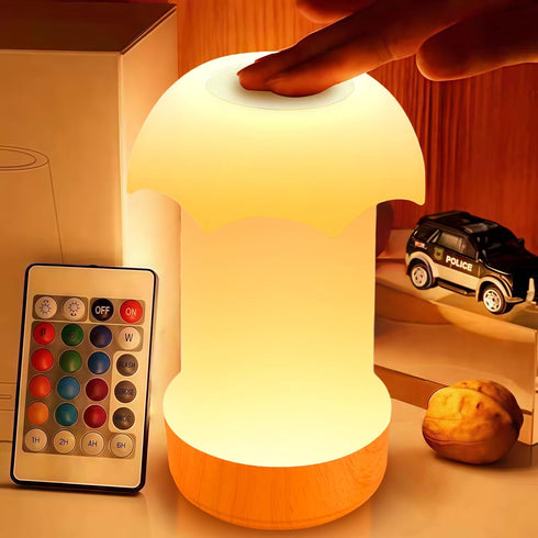 Night Light, Dimmable Touch Lamp for Bedroom - Portable Table Bedside Lamp