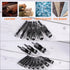 Leather Hole Punch Tool 12mm, 45# Steel Electric Hollow Punch Set with 5.5" Half-Round File for Leathercraft DIY