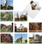The Best Card Company - 10 Blank Note Cards Boxed (4 x 5.12 Inch) - Assorted Architecture All Occasion Cards