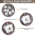 120 Pcs Drawer Wedges with Screws - Plastic Angle Code Bracket Fasteners for Furniture Repair Kit