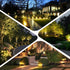 3000K White,12W 120V IP65 2Pack Romwish Outdoor Spotlight Warm LED Spot Lights Outdoor for Yard Garden Tree, Plug